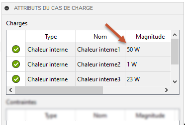 cas de charge