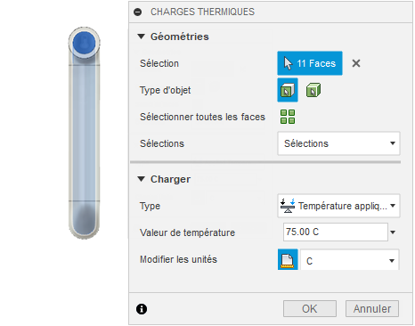 température du tuyau