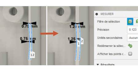 épaississement des nervures