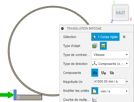 contraintes de fixité de bloc poussoir
