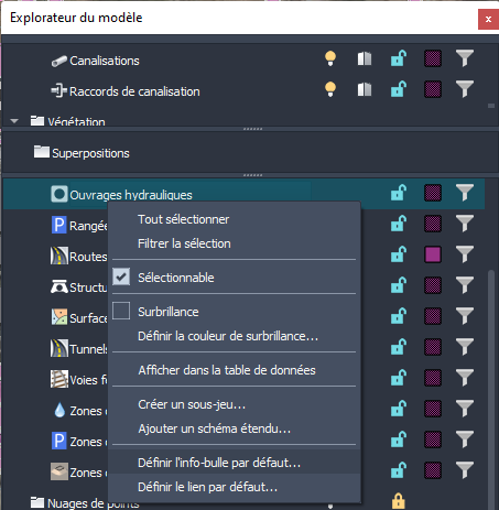 définir l’info-bulle par défaut