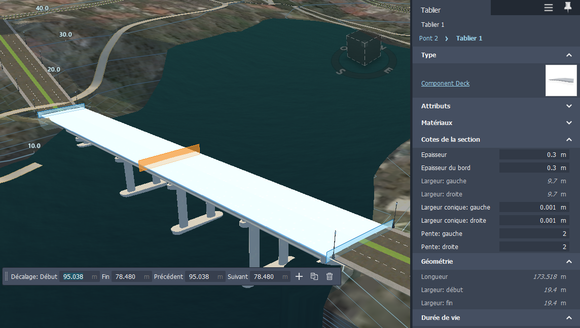 Ajouter une nouvelle section de tablier