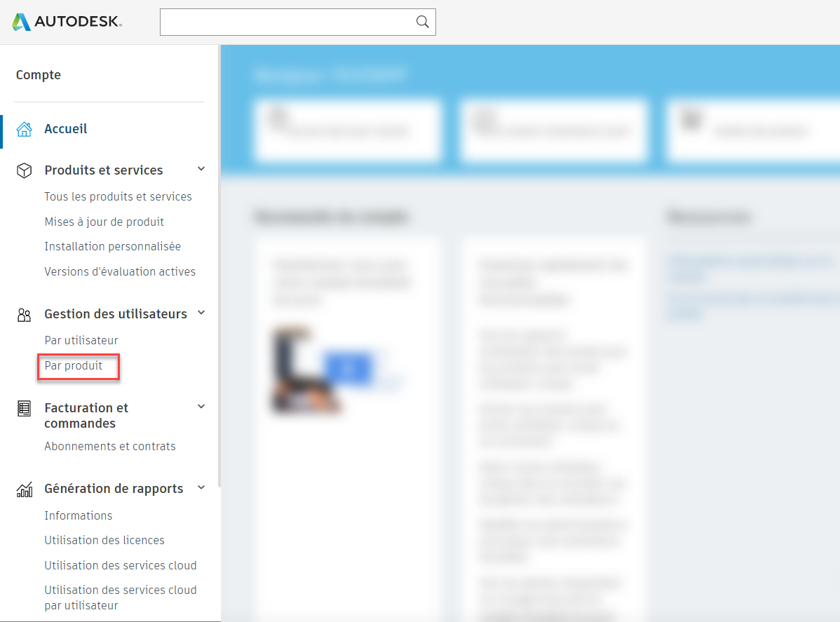 lien vers la gestion