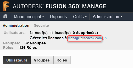 lien vers la gestion