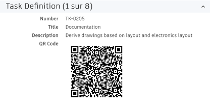 Affichage d’un code QR