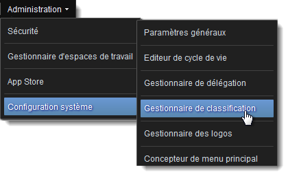 Gestionnaire de classification ouvert