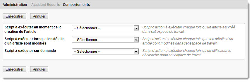 Configuration d’un comportement d’espace de travail