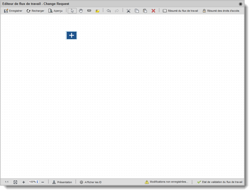 Éditeur de flux de travail vide