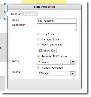 Configuration de rappels sur le flux de travail