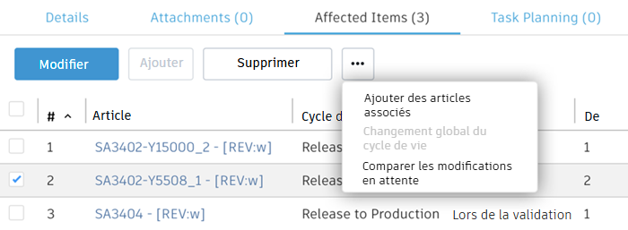 Ajout d’articles associés