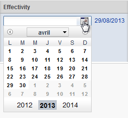 date d’effectivité