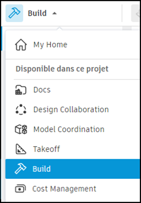 Accéder à Build