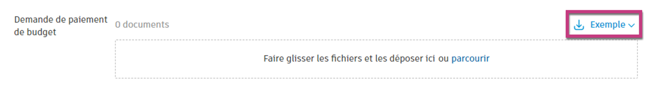 Exemple de modèle de document