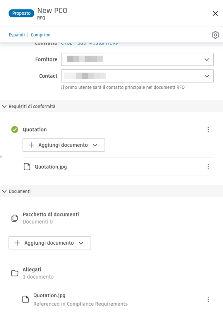 Email reply example showing quotation attachment