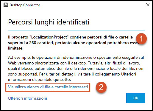 Percorsi lunghi identificati