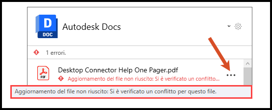 Messaggio del puntatore del mouse