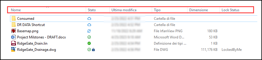Attributi della vista