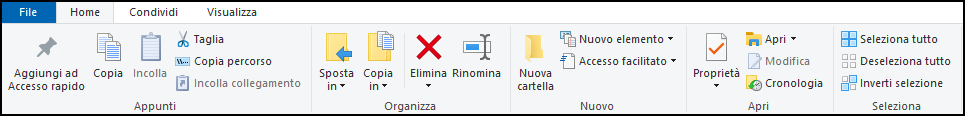 File Explorer Ribbon