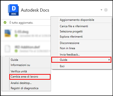 Change Workspace Help Topic