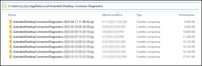 Diagnostics Logs Folder