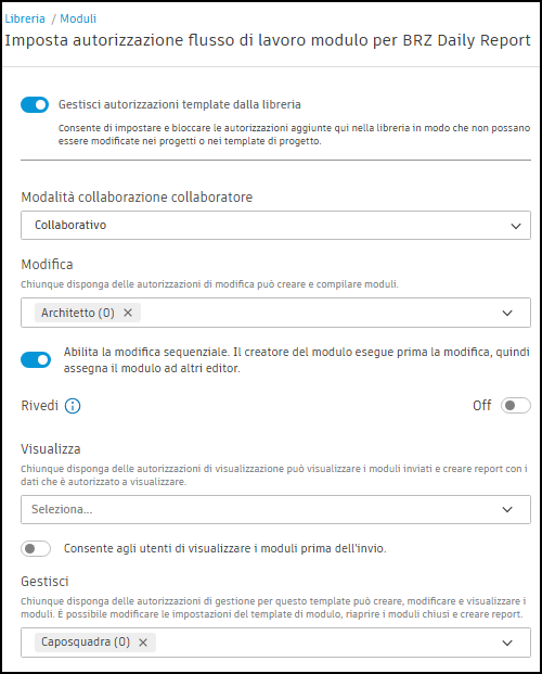 Library level permissions screenshot