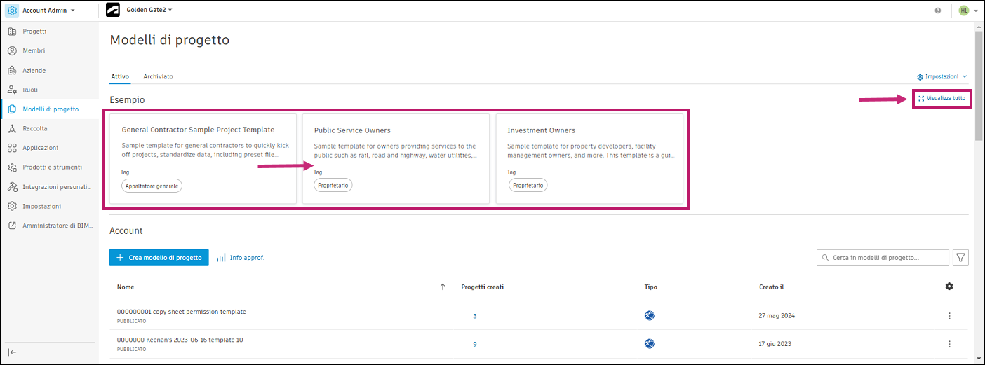 Sample project templates