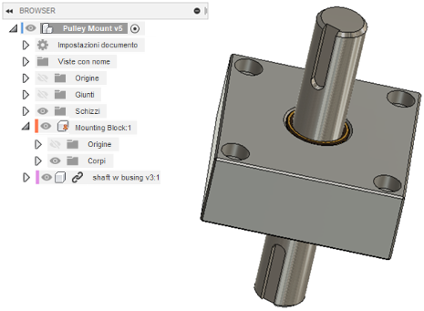 Inserted AnyCAD file