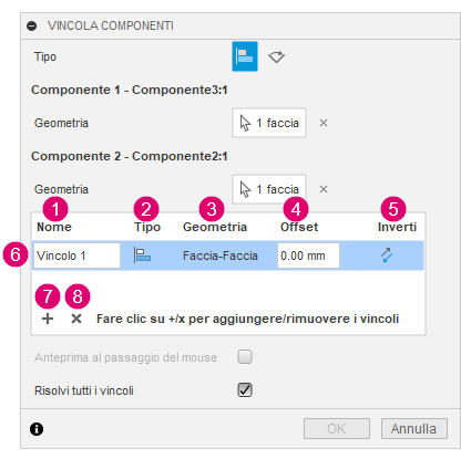 constraint dialog table diagram
