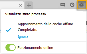job status update offline cache
