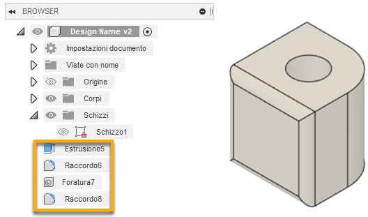 direct modeling mode example
