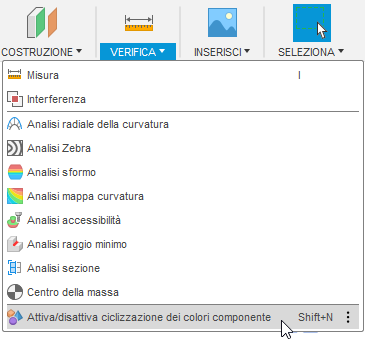 Component cycle toggle