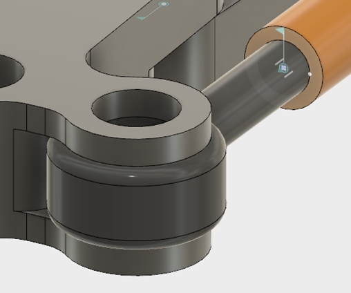 aggiungere giunto come costruito cilindrico
