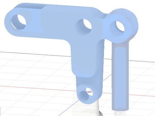selezionare braccio superiore e pistone