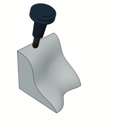 tool constantly tilting over a changing surface