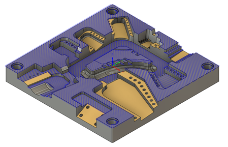 Flat areas machined without the inclined flats