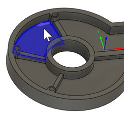 red contour arrow pointing counterclockwise for an internal pocket