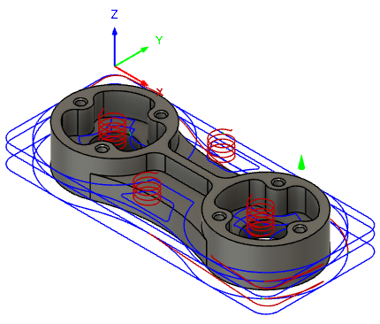completed toolpath