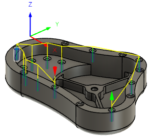 completed toolpath