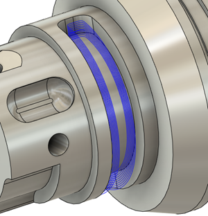 completed rotary pocket toolpath