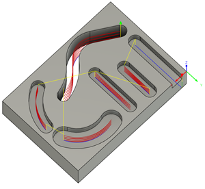 Slot toolpath