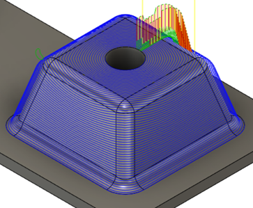 geodesic toolpath- example