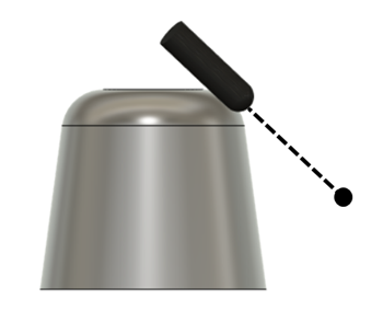 Tool tip facing towards point