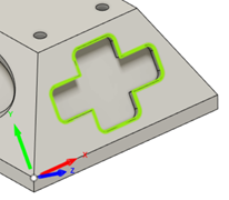 selecting the origin of the tool orientation