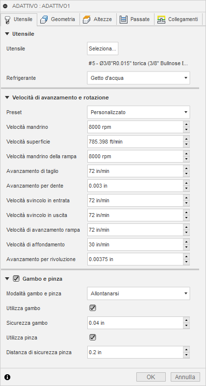 3d adaptive clearing dialog tool tab