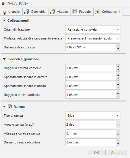3d flat clearing dialog linking tab