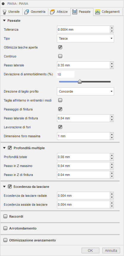 3d flat clearing dialog passes tab