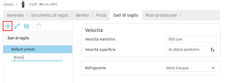 create a tool preset