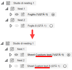browser difference showing before and after the naming rule is applied