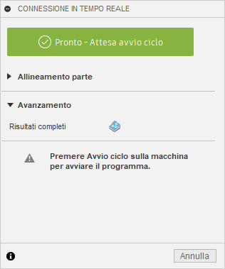 live connection dialog