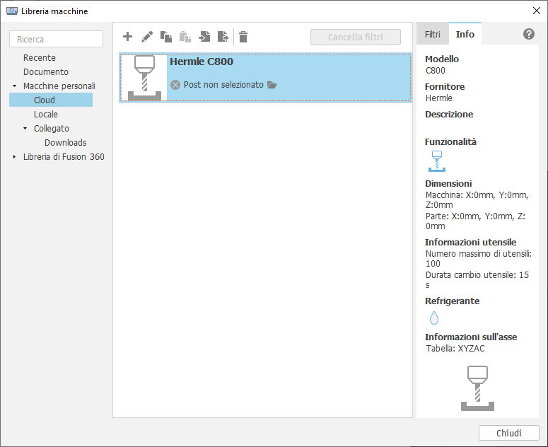 machine library - post access